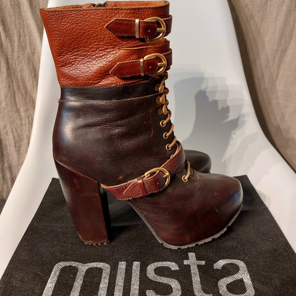 Miista Shoes - HOST PICK Miista Andee platform buckled ankle boots, sz 41/9.5, EUC